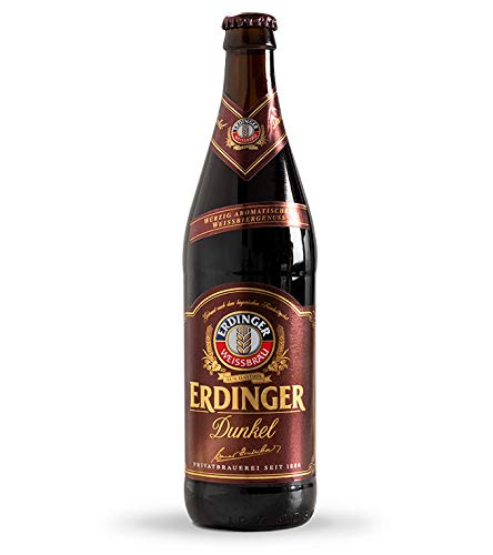 ERDINGER | Cerveza Erdinger Dunkel 12 Pack | 12 Cervezas Artesanales De 500 ml Cada Una | Cerveza Artesanal Erdinger Dunkel | Cerveza Alemana De Trigo Con Sabor Completo