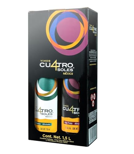 CUATRO SOLES AFRUTADO PACK 2 BOTELLAS DE VINO