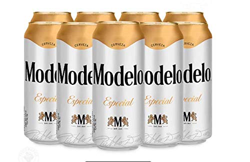 Cerveza Clara Modelo Especial tipo Pilsner 24 latones de 473ml, aroma a azahar y sabor a lúpulo fresco