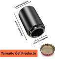 Summala - Destapador de Cerveza, Abridor Automático con Tapa magnética, Destapador de Botellas de acero inoxidable (Negro)