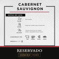 Vino Tinto Concha y Toro Reservado Cabernet Sauvignon 750 ml
