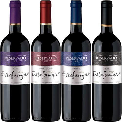 4 PACK VINOS TINTOS RESERVADO ESTEFANYA MIX