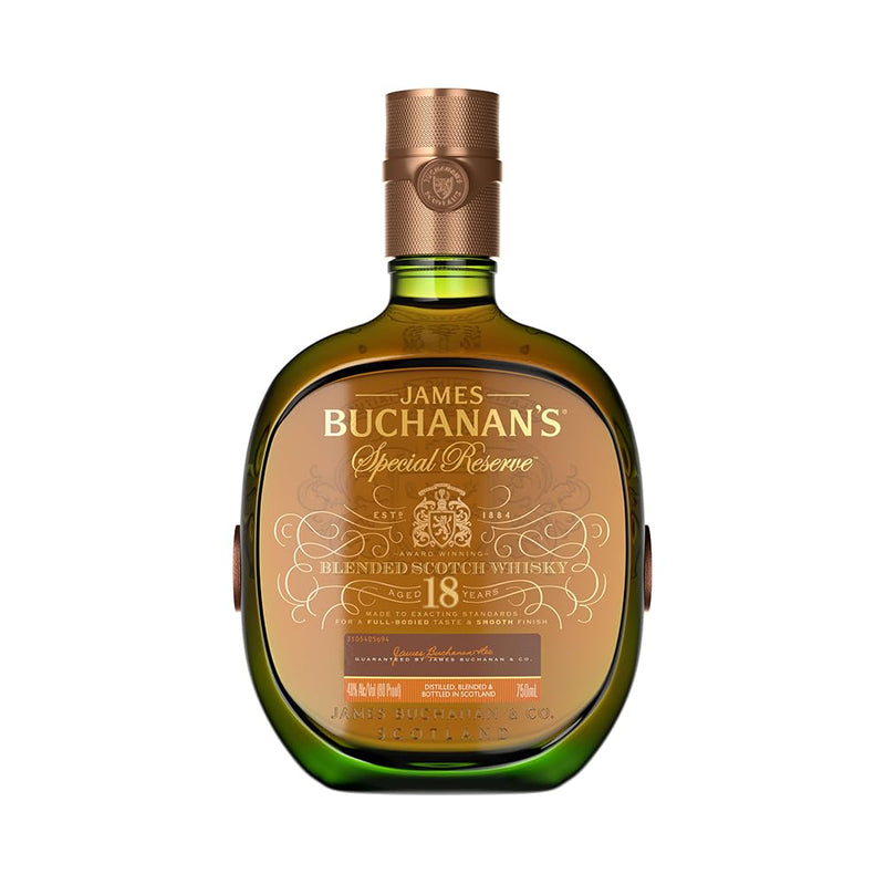 Buchanan's, Special Reserve 750ml, Whisky Escocés, Añejado 18 Años, Sabor Dulce y Cítrico