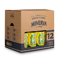 CERVEZA MINERVA | Cerveza Minerva Línea Maestra San Cristóbal 12 pack | 12 Cervezas Artesanales De 355 ml Cada Una | Cerveza Artesanal Línea Maestra San Cristóbal | Sabor a maracuyá, mango y naranja | ¡La Cerveza Artesanal De México!