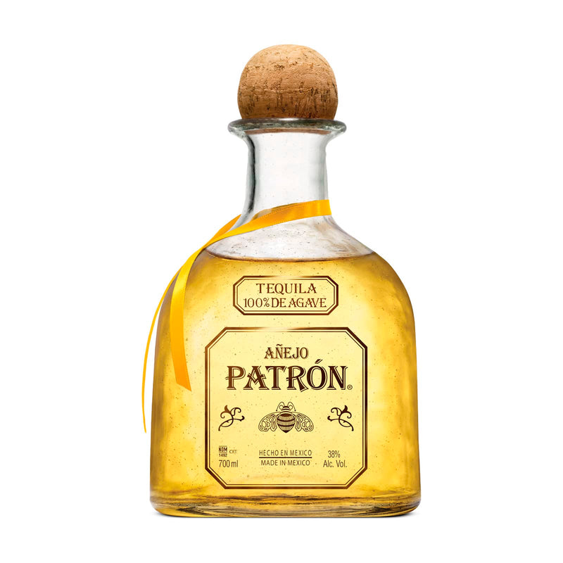 TEQUILA PATRÓN AÑEJO 700 ML, Orgullosamente Mexicano, Destilado de Agave Azul, Proceso Artesanal