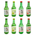 Soju Jinro, 4 sabores (Chamisul Fresh, Classic, Toronja y Uva Verde) en 8 botellas de 360ml cada