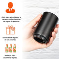 Summala - Destapador de Cerveza, Abridor Automático con Tapa magnética, Destapador de Botellas de acero inoxidable (Negro)