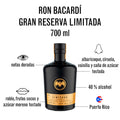 Ron Bacardi Gran Reserva Limitada 700 Ml