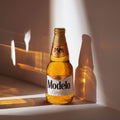 Cerveza Clara Modelo Especial tipo Pilsner 12 botellas de 355 ml, aroma a azahar y sabor a lúpulo fresco