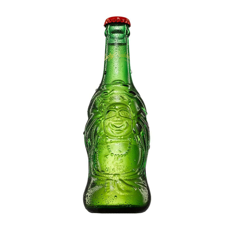 Cerveza Lucky Buddha, Cerveza Asiatica, Pack de 12 Botellas de Cerveza, Cerveza Estilo Lager, Cerveza Importada, Cerveza de 330 ml Cada Una, Cerveza De La Suerte