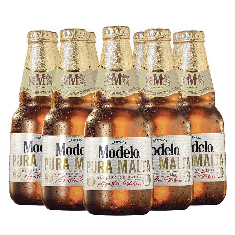Cerveza Modelo Pura Malta 12 botellas de 355ml
