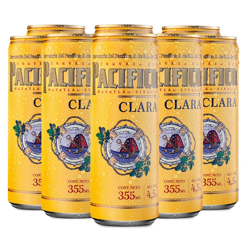 Cerveza Mexicana Pacífico Clara 24 latas de 355 ml