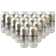 Caja 24pzas Cerveza Sapporo Premium Lata 473 ml