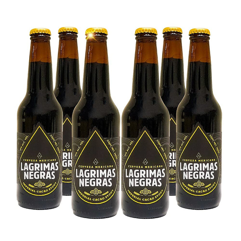 Six Pack Cerveza Rámuri Lagrimas Negras Imperial Cacao Stout 355ml c/u
