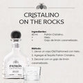 TEQUILA CRISTALINO AÑEJO PATRÓN 700 ML, Orgullosamente Mexicano, 100% Agave Azul Cocido, Hecho a Mano, Ingredientes Naturales