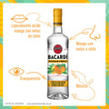 BACARDÍ, Ron Sabor Mango y Chile de 750 ml, Ron Saborizado, Ácido y Picante, Fórmula Única, Para Mezclar, Servir en Shot Frío