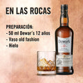 WHISKY DEWAR'S DOCE AÑOS 750 ML, Mezcla de Malta y Grano, Producto de la familia Bacardí