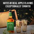 Jack Daniel's Whiskey Tennessee Apple, Combina Whiskey Jack Daniel’s Con Fresco Sabor Manzana Verde, 35% Vol. Alcohol, 700ml