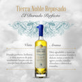 TIERRA NOBLE | Tequila Reposado 100% de Agave | Alcohol Vinos y Licores Sabor Ciruela Pasa Almendras Tostadas Vainilla y Dulce de Leche | Dorado Brillante - Barricas de Roble Americano | 750ml