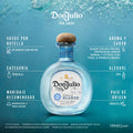 Don Julio, Tequila Blanco 700ml, Sabor Ligeramente Dulce a Agave, Notas Suaves, Limpio y Fresco