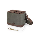 Picnic Time - Recipiente para 6 botellas de cerveza con abrebotellas integrado, marrón, verde, caqui (khaki green/brown), Оne Расk