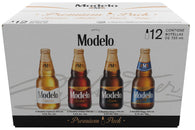 Cerveza Modelo Premium Pack 12 Botellas de 355ml, con Modelo Especial, Ámbar, Negra y Trigo