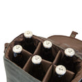 Picnic Time - Recipiente para 6 botellas de cerveza con abrebotellas integrado, marrón, verde, caqui (khaki green/brown), Оne Расk