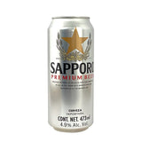 Caja 24pzas Cerveza Sapporo Premium Lata 473 ml